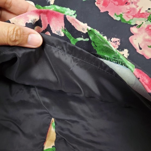 Talbots Petites Women Floral Business Casual Nature Zip Closure Skirt Size 2P - Picture 7 of 9